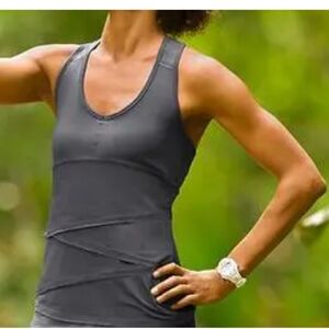 Athleta Women's Gray Mesh Tank Top Size XS